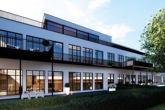 Renovatieproject “d’Oude School” biedt 10 stijlvolle appartementen en 3 penthouses met panoramisch zicht op de Vlaamse Ardennen. 