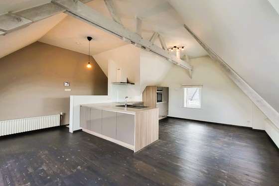 Lichtrijke penthouse van 143m² met landelijk uitzicht, gelegen op de 1ste en 2de verdieping.