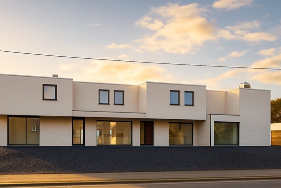 Woning 4 is een halfopen bebouwing 