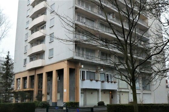 Verhuurde gezellige studio v 35m² met terras en lift.